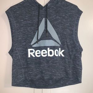 Reebok sleeveless hoodie shirt